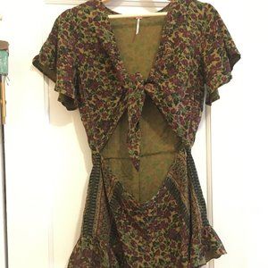 free people cutout romper